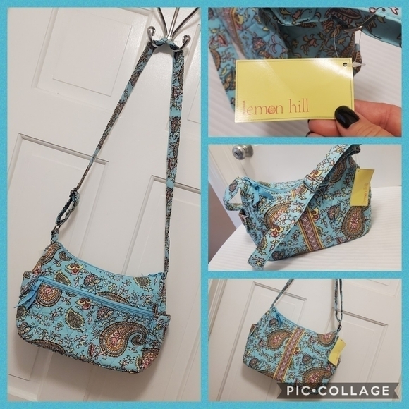 Lemon Hill Colorful Lightweight Crossbody/Shoulder Bag Preppy - Picture 1 of 14